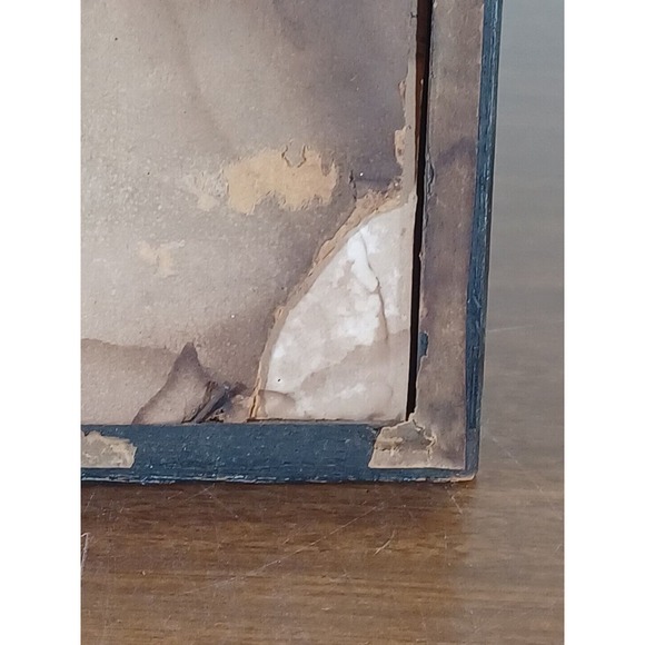 Antique Folk Art Pencil Drawing 5x6 Framed Late 1800s Early 1900s - Picture 6 of 14